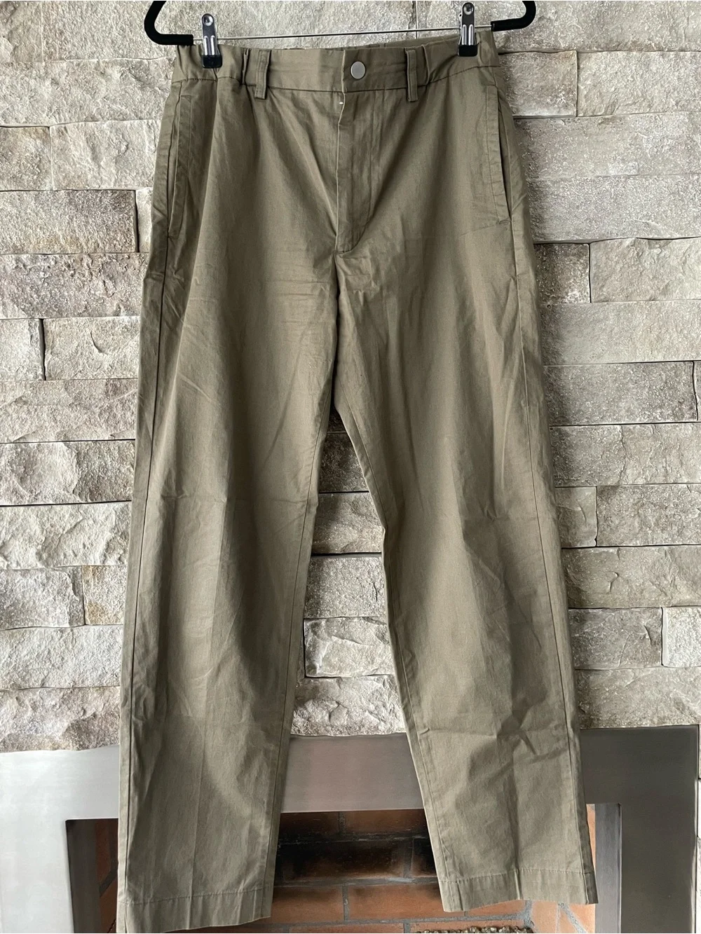 Mossimo Dutti Men's Olive Straight-Leg Chinos